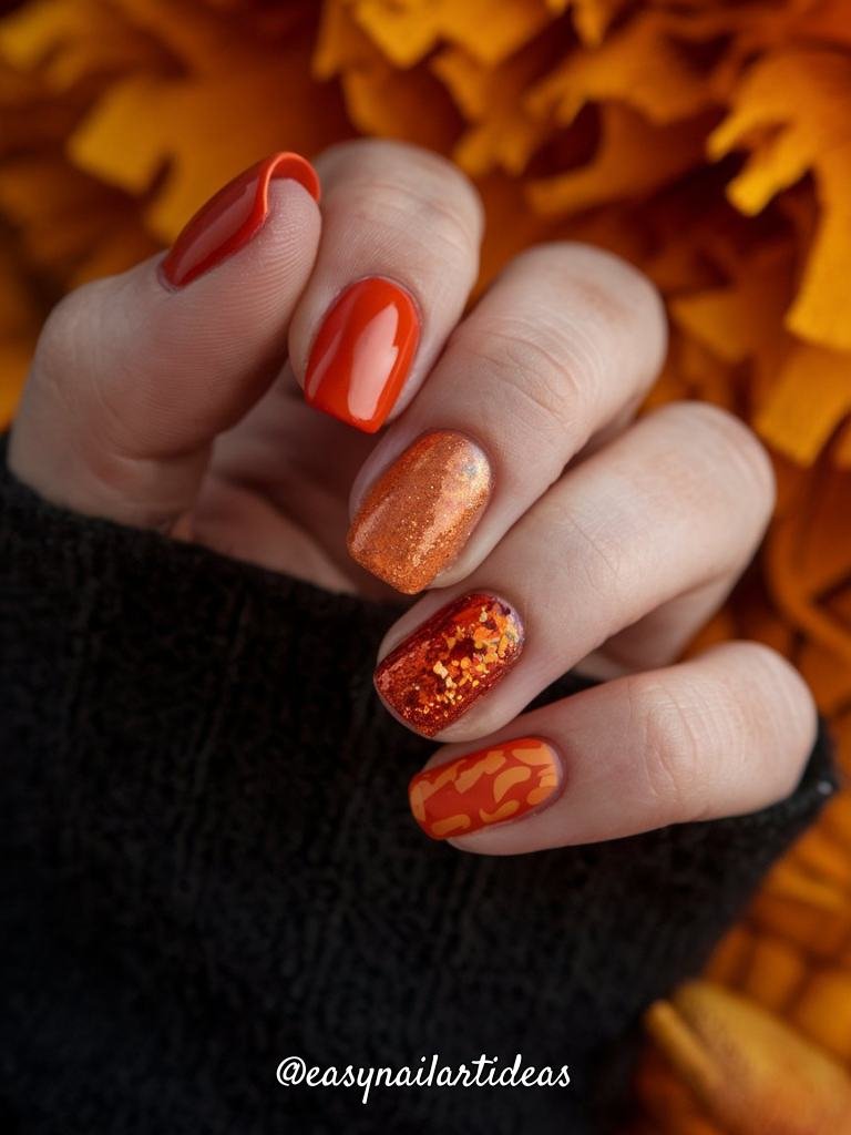 Pumpkin nails