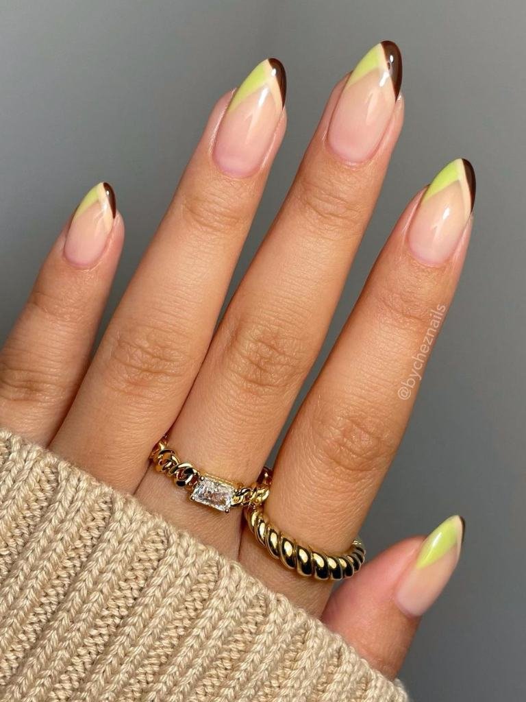 fall almond nails