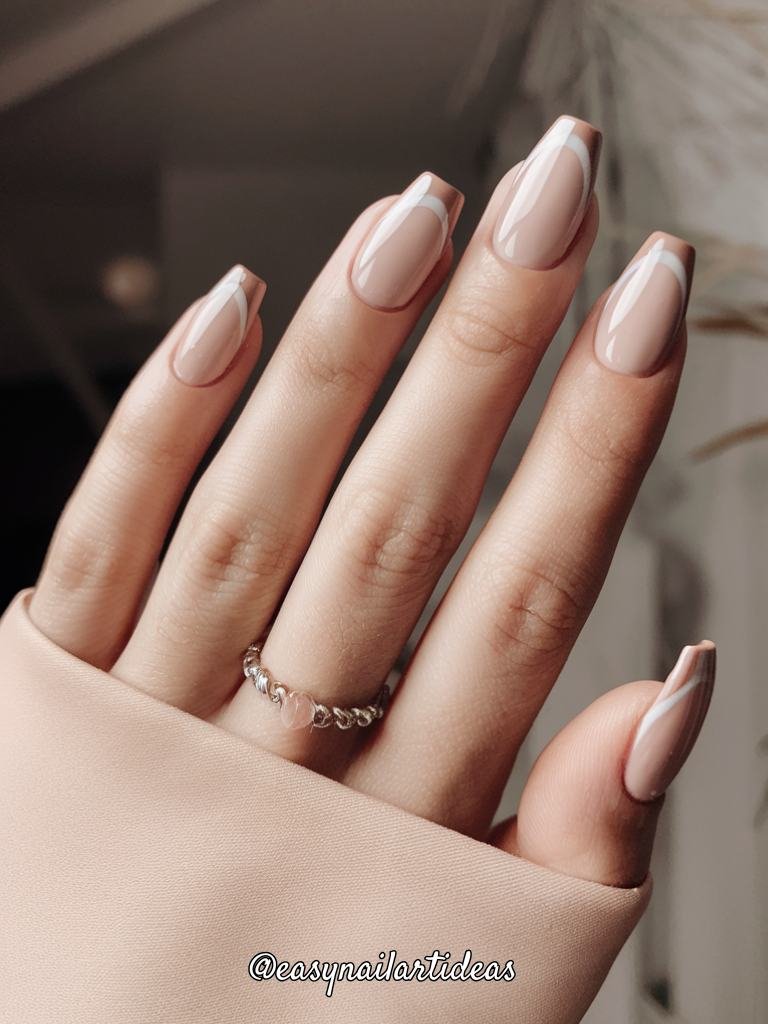 beige nails