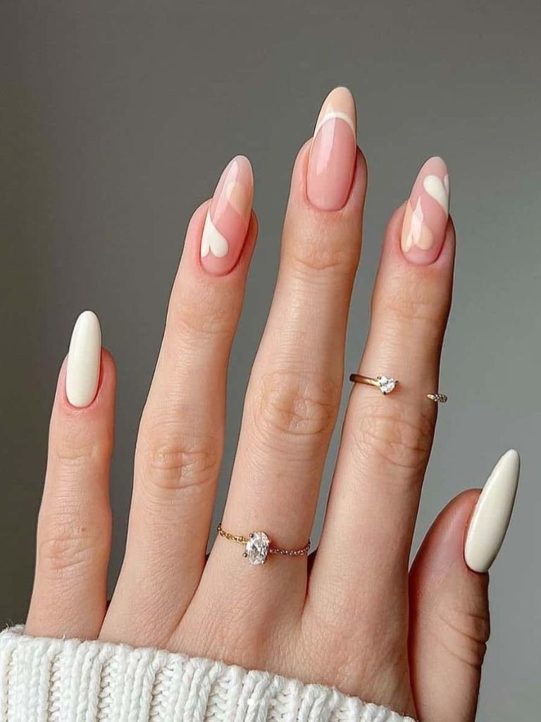 beige nails